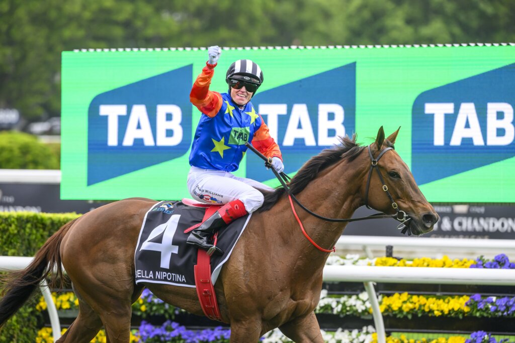 2024 The Everest winning mare Bella Nipotina