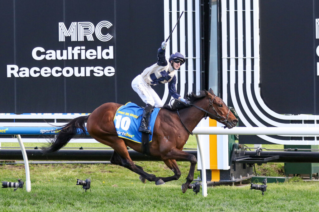 Duke De Sessa winning the 2024 Caulfield Cup
