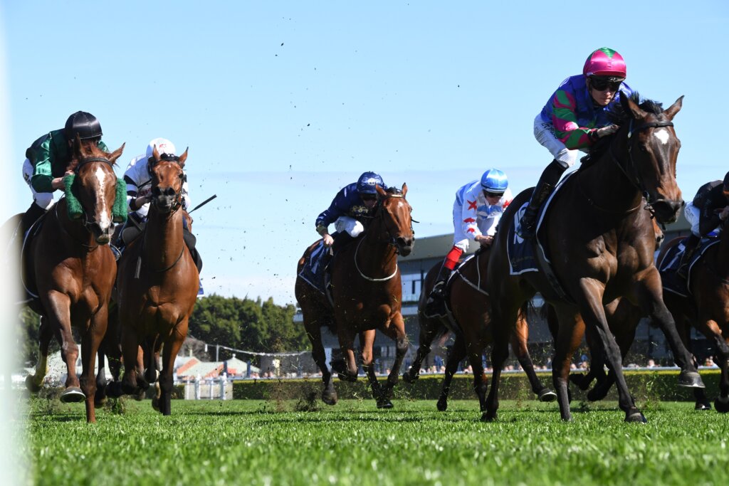 Horse racing at Randwick Racecourse in Sydney, Australia
