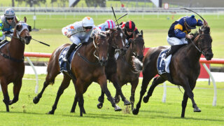 Racing at Sandown Racecourse in Australia