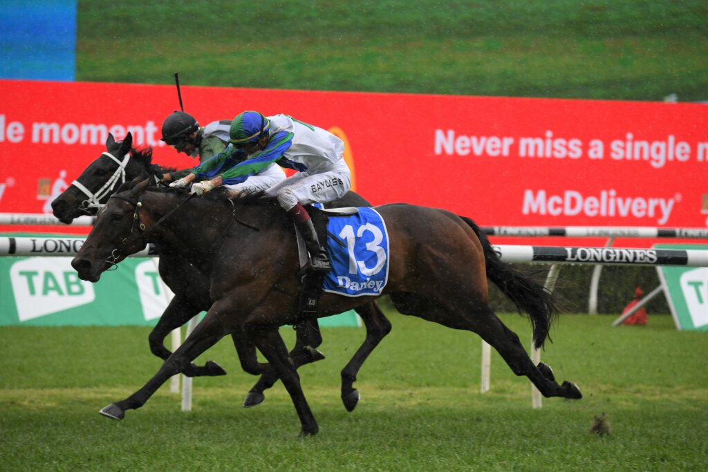 2021 Flight Stakes winner Never Been Kissed