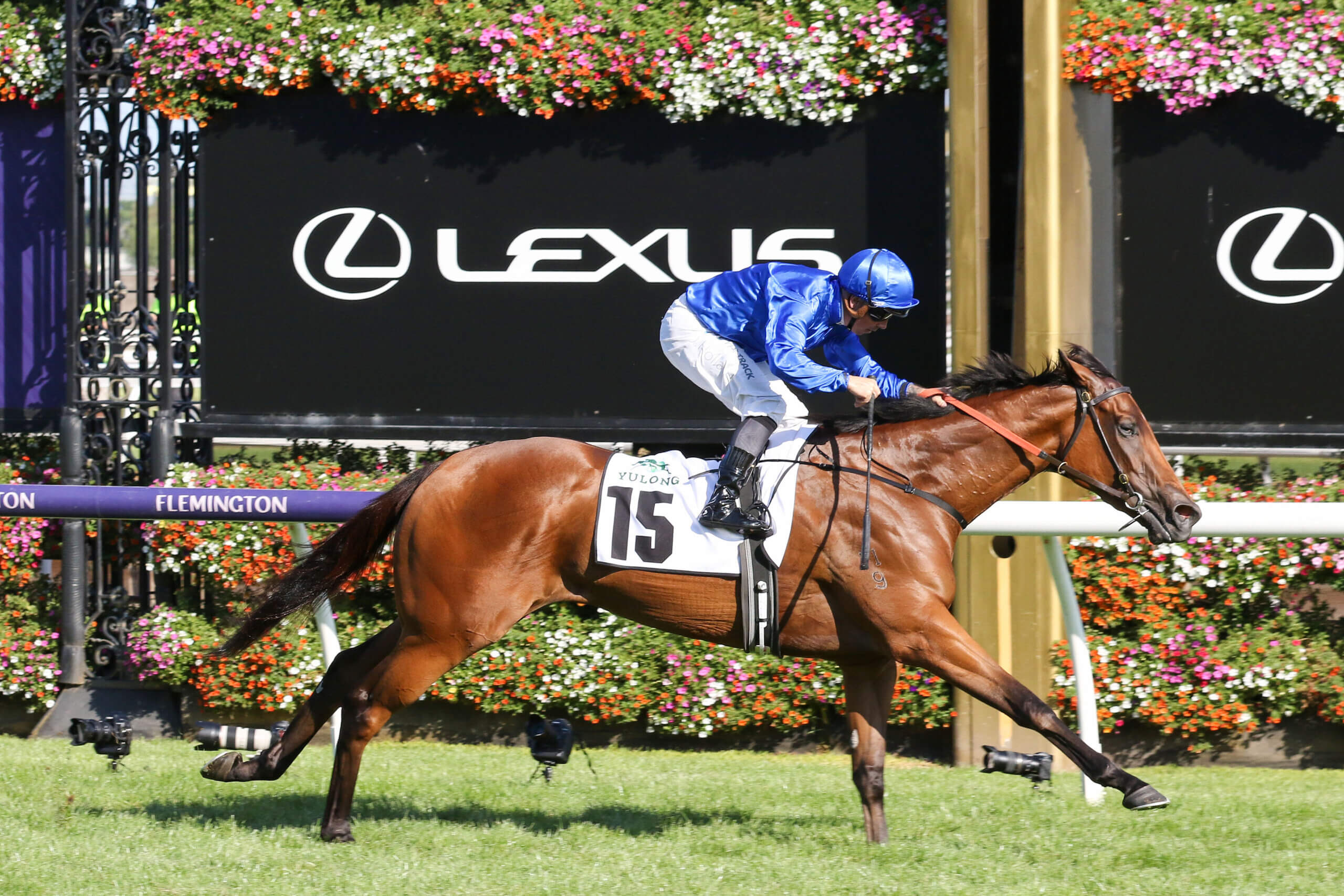 3YO Filly In Secret winning the Newmarket Handicap 2023 at Flemington