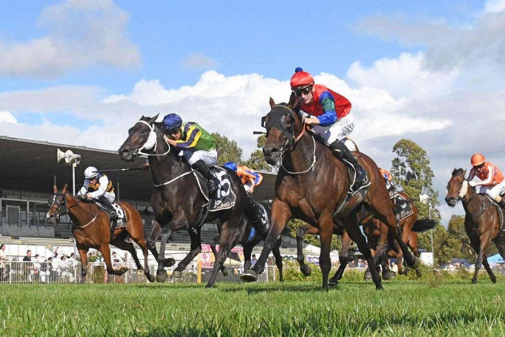 Sharp 'N' Smart winning the 2023 New Zealand Derby