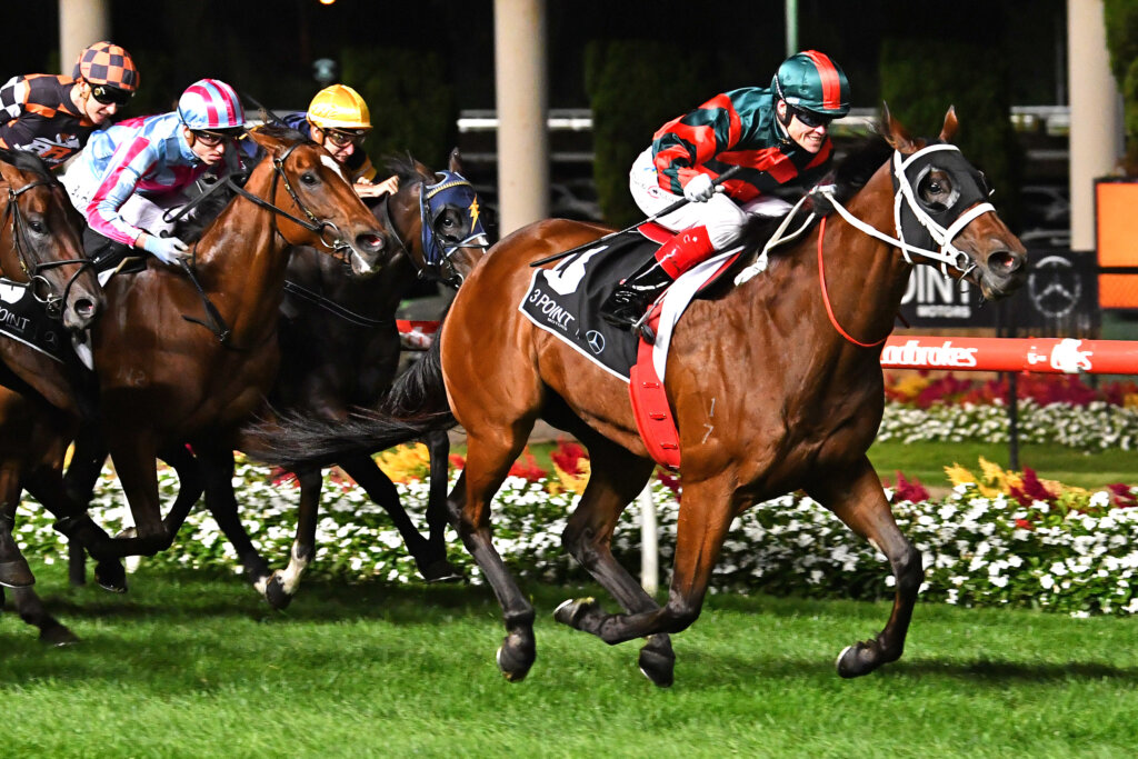September Run winning the 2022 William Reid Stakes at The Valley