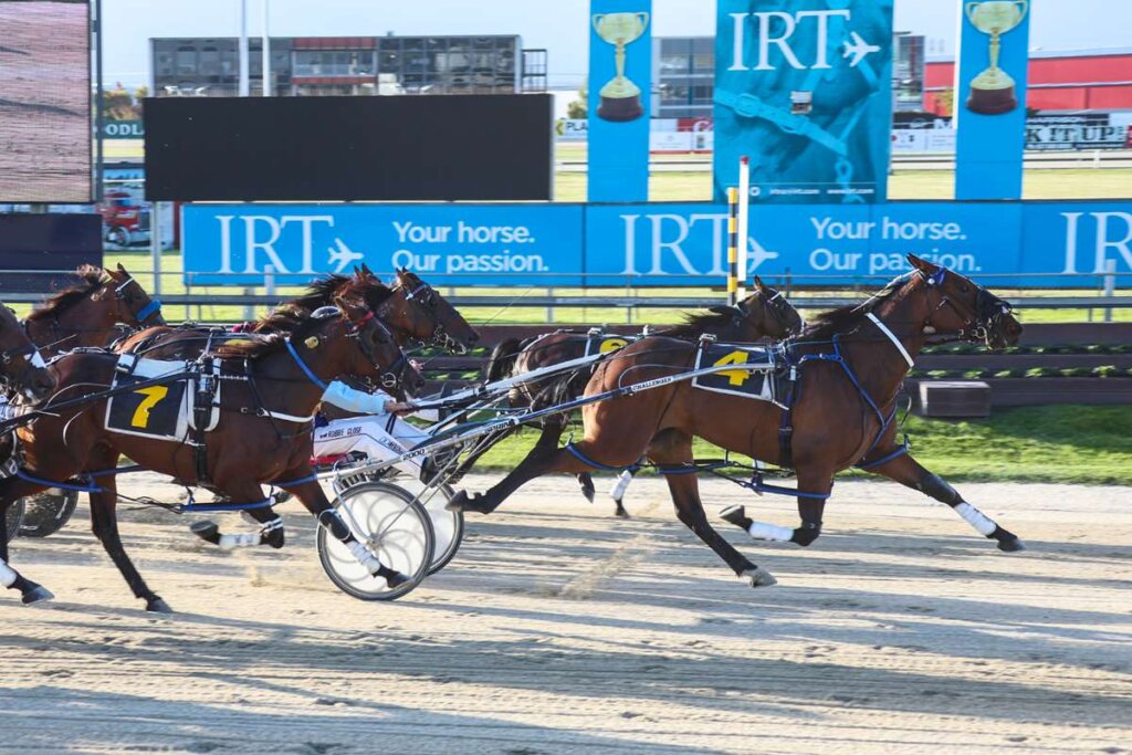 Lakelsa winning the Fahey Fence Hire (53rd) NZ Breeders Stakes on 7 February 2025. Photo by Race Images NZ.
