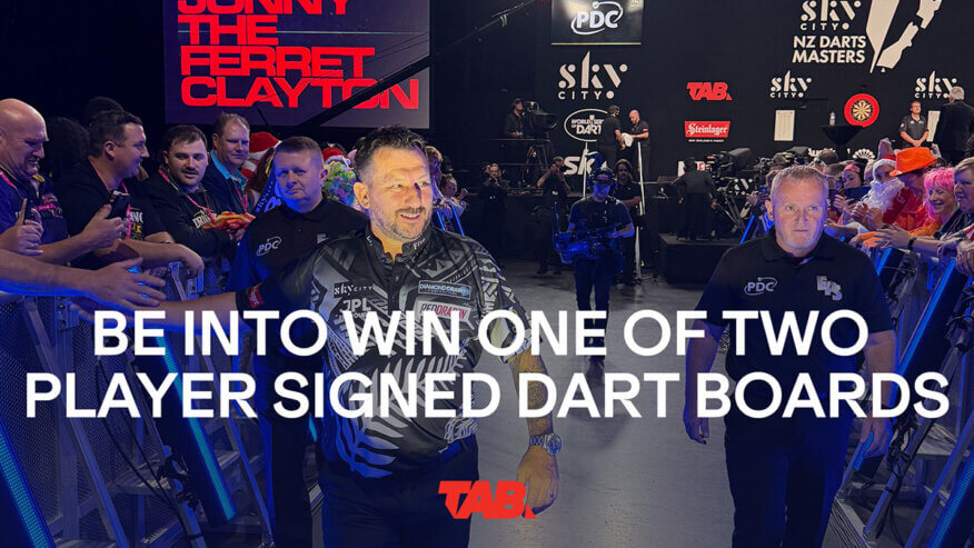 Player Signed Dartboard Giveaway