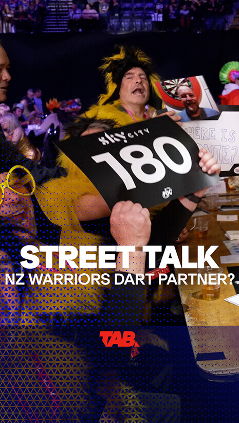 Street Talk | NZ Warriors Darts Partner? | Short