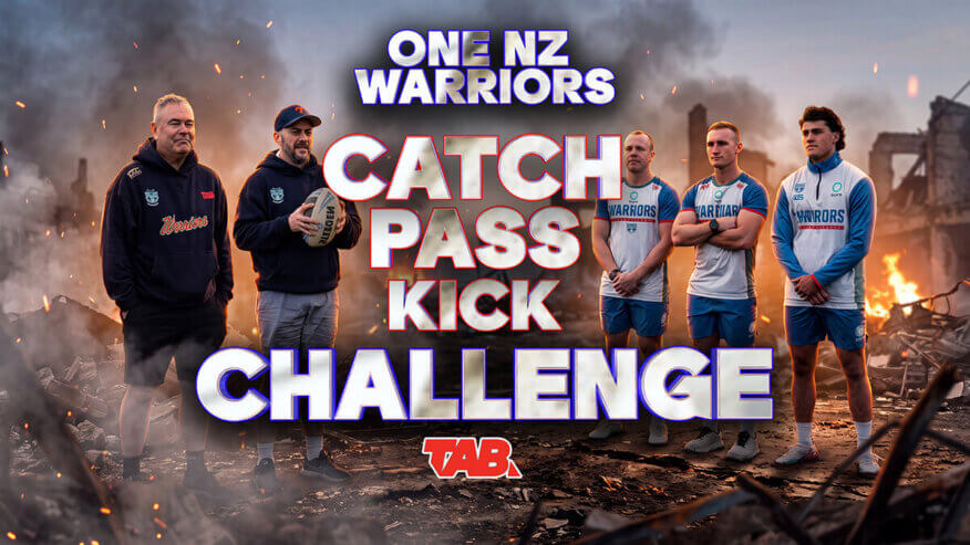 One NZ Warriors Catch Pass Kick Challenge