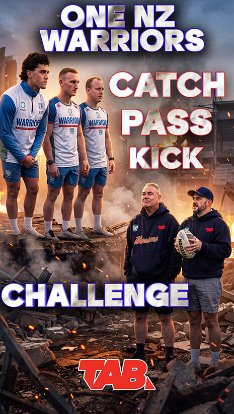 One NZ Warriors Catch Pass Kick Challenge | Short